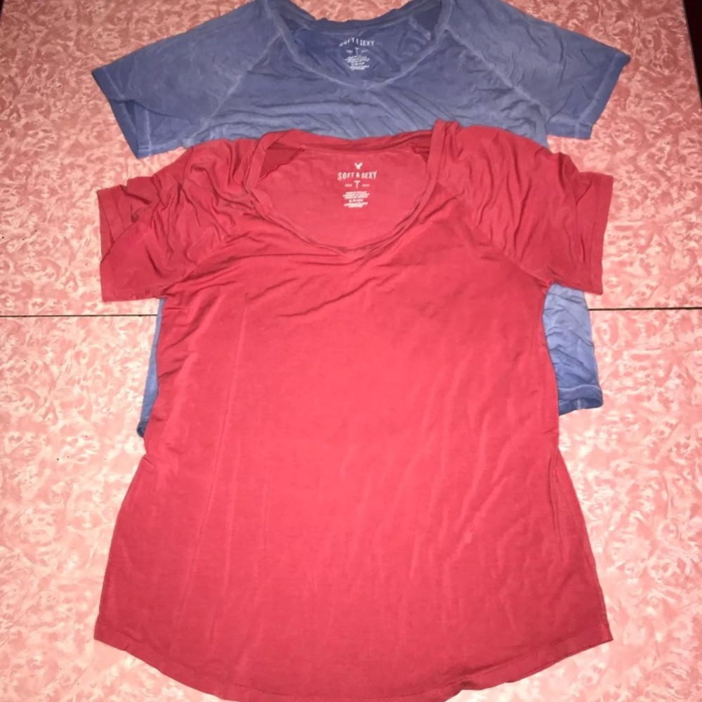 Two AE American Eagle Soft & Sexy T-shirts Small